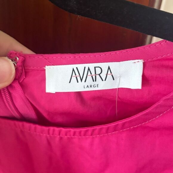 Avara Fushcia Pink‎ Ruffle Mini Dress Girlhoodcore NWT Size Large - Picture 4 of 6
